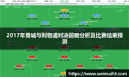 2017年曼城与利物浦对决前瞻分析及比赛结果预测