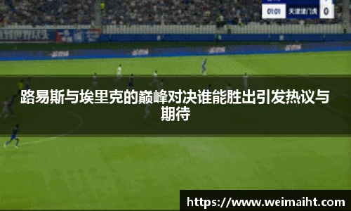 路易斯与埃里克的巅峰对决谁能胜出引发热议与期待